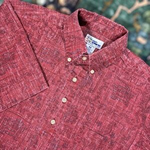 Vintage Reyn Spooner Hawaiian Aloha Short Sleeve Button Up All Over Print Shirt